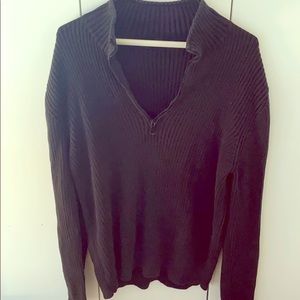 Black zip up sweater